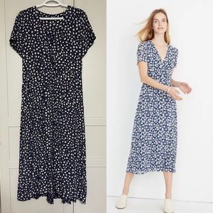 Madewell Floral Faux Wrap Maxi Dress